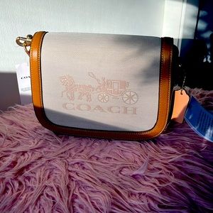 COACH Saddlebag in Colorblock with Horse and Carriage Purse